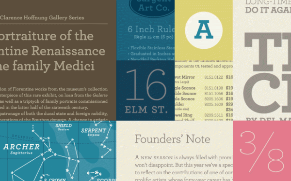Archer digital typeface, 2002 Design firm: Hoefler & Frere-Jones