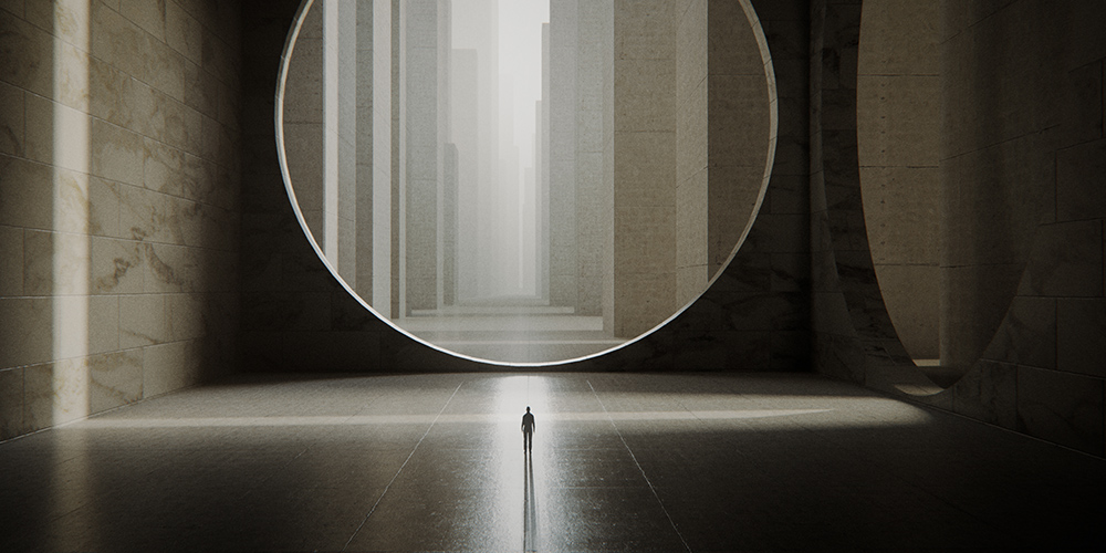 Still from STARZ Counterpart main title, courtesy of Imaginary Forces