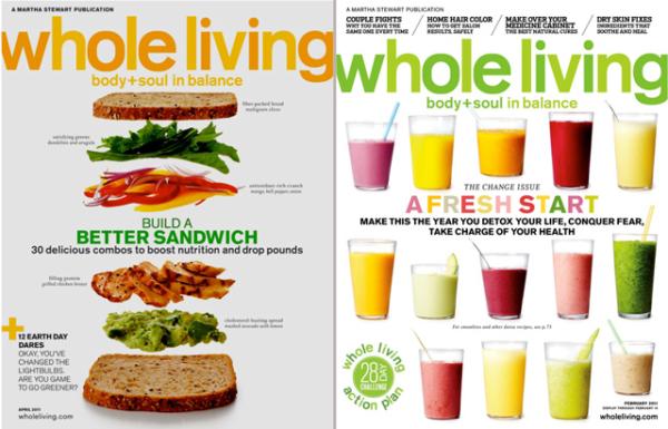 Whole Living covers