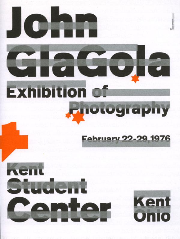 Untitled poster for a Kent State University student’s photography exhibition